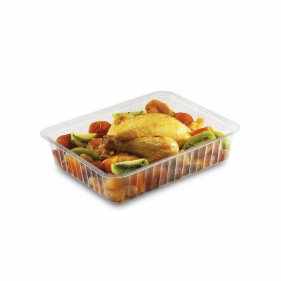 Barquette plastique transparente scellable Alphacel 1000 ml - par 100 Barquette plastique transparente scellable Alphacel 1000 ml - par 100