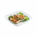 Boîte à salade plastique transparente avec couvercle Crudipack 1100 ml - par 70