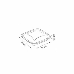 Boite à salade crudipack 1100 ml cristal avec couvercle - par 70