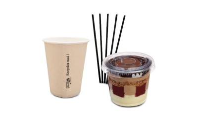 Petite verrine en plastique de 4 cl, la vaisselle jetable pour les