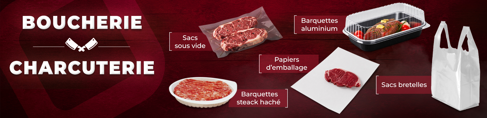 Produits pour boucherie et charcuterie