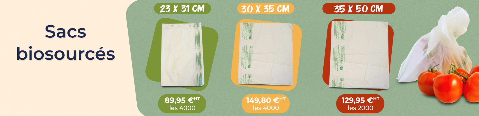 Sacs biosourc&eacute;s