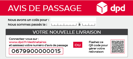 Avis de passage DPD