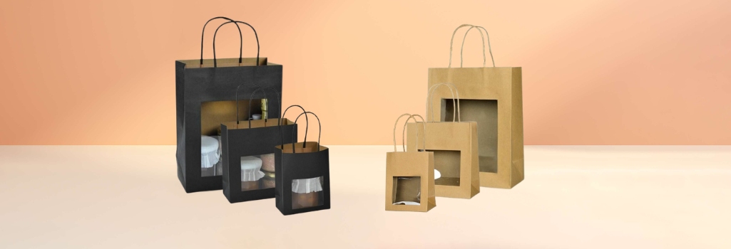 sac kraft à fenêtre