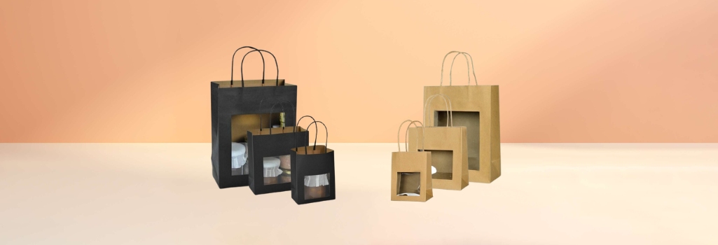 sac kraft avec fenêtre