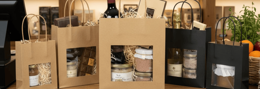 sac kraft avec fenêtre