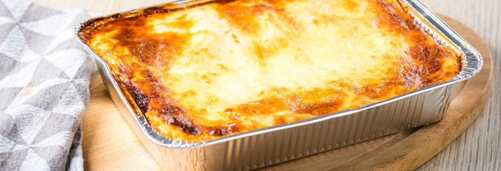 Plat lasagne aluminium jetable