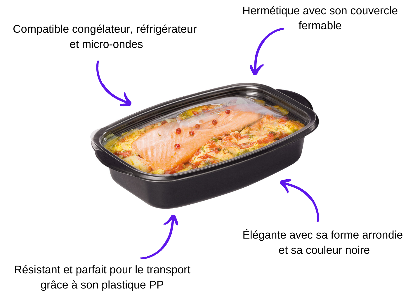 Assiette avec couvercle étanche pour emporter son repas