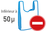 sac plastique inférieur à 50 microns